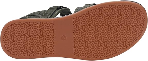 Men's open-toe sandals + scattered, minimalist style | Adjustable hook-and-loop straps