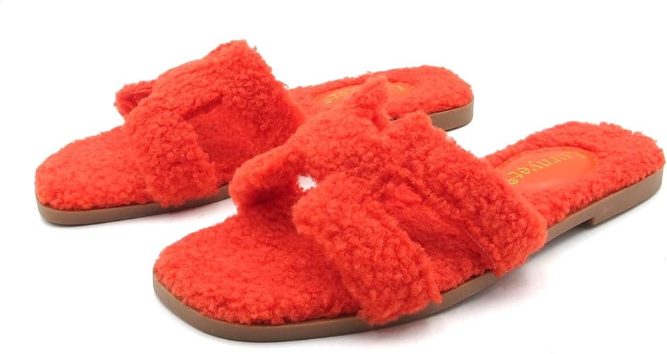 Women's Furry Slippers: Versatile Indoor/Outdoor Slippers with Plush Cotton Upper and Soft Sole - Perfect for Parties, Gatherings, Casual Wear, Vacations, and Beach Days