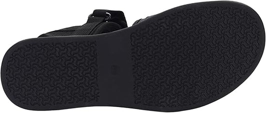 Men's open-toe sandals + scattered, minimalist style | Adjustable hook-and-loop straps